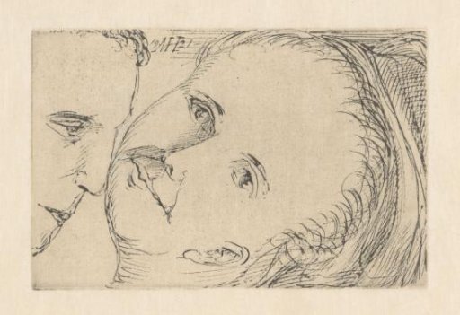 Man and Profile and Woman
