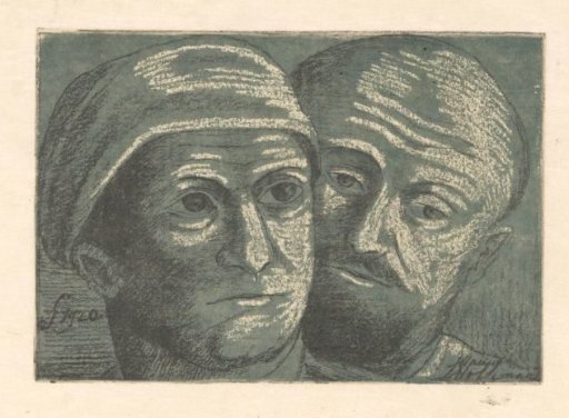 Two male heads