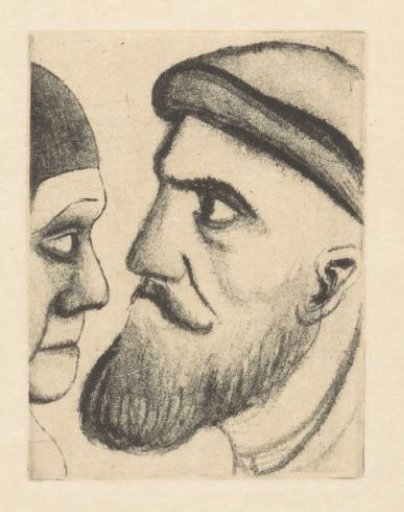 Man and woman in profile