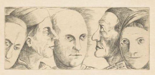 Four men and a woman