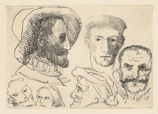Study of six heads