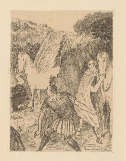 Bellerophon capturing Pegasus