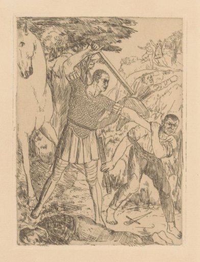 Bellerophon escaping an ambush