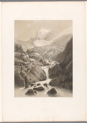Mountain landscape with view of the Eiger