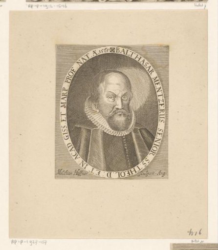 Portrait of Balthasar Mentzer I