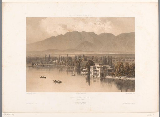 View of the shores of Lake Thun