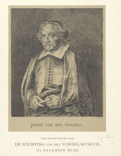 Portrait of Joost van den Vondel