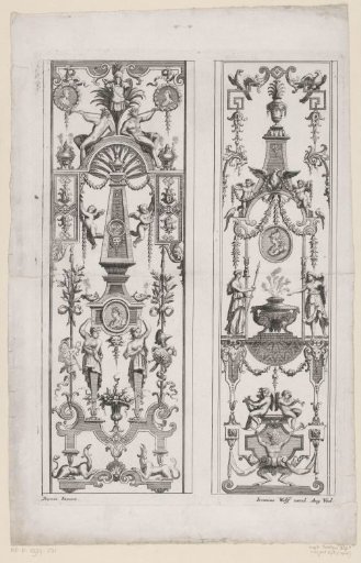 Compositions with Obelisk and Urn