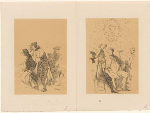 Two groups of men