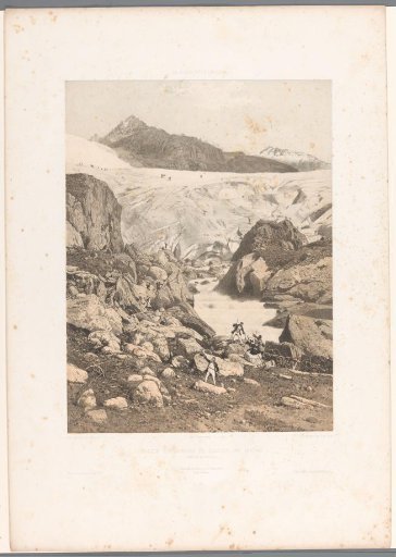 View of the upper part of the Rhône Glacier