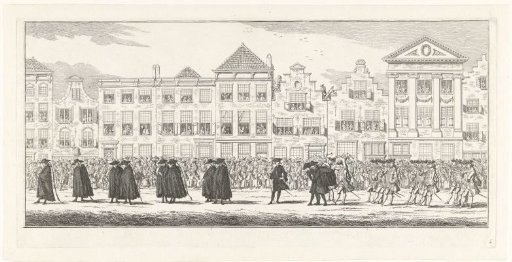 Courtiers in the funeral procession of Princess Anna of Hannover in Delft, 1759