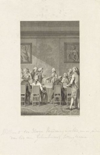 William V Takes Seat for the First Time in the Council of State, 1763