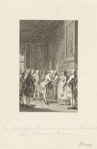 Dutch Merchants Present a Complaint to Princess Anna Regarding English Attacks, 1758