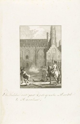 Militia Firing on the Rebels in Haarlem, 1750