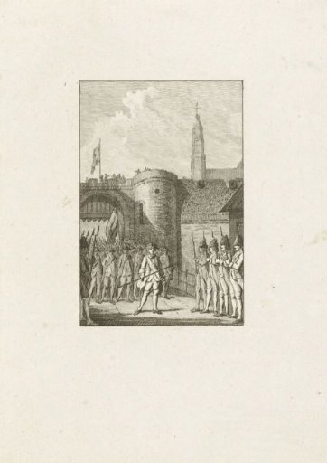 Departure of the Garrison from Maastricht, 1748