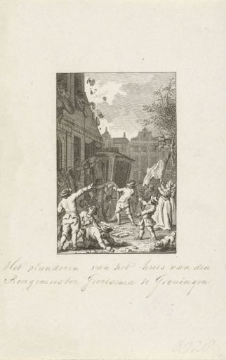 Plundering of the House of Mayor Geertsema in Groningen, 1748