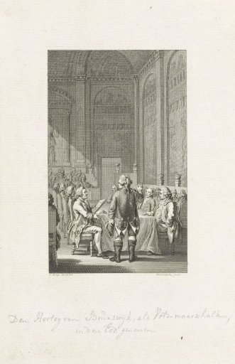 Lodewijk Ernst, Duke of Brunswick Taking the Oath as Field Marshal, 1759