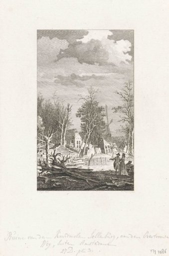 Ruins of the Gunpowder Factory Sollenburg after the Explosion on 14 August 1758