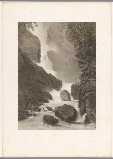 View of the Chède Waterfall