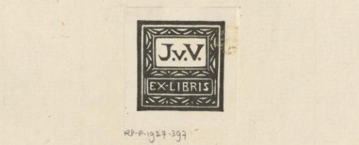 Ex Libris of J.v.V.