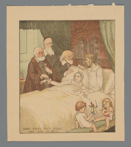 Doctors at the Sickbed of a Man and Woman