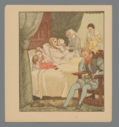 Parents Taking Farewell of Their Children at a Sickbed