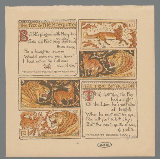 Fox, Lion and Mosquitoes