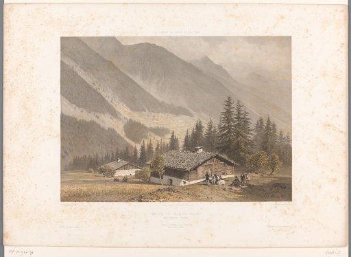 View of the house of Jacques Balmat near Chamonix