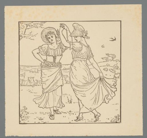 Two dancing women