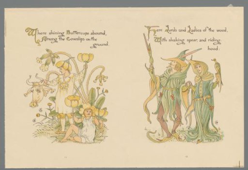 Figures in plant costume