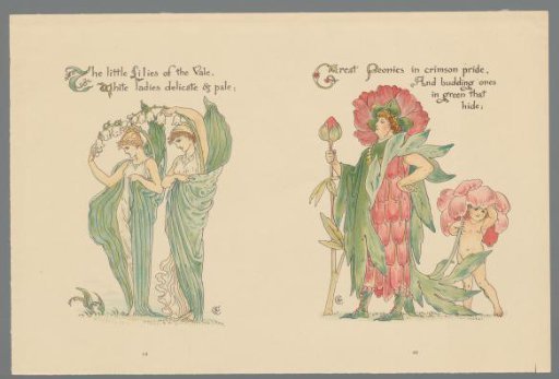 Four figures in a plant costume