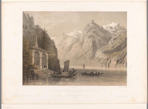 View of the Tell's Chapel on Lake Lucerne