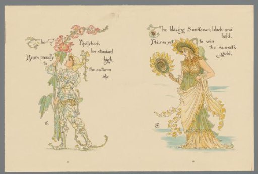 Man and woman in flower costume