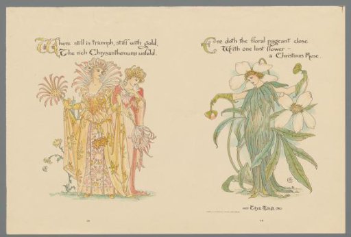 Three women in flower costume