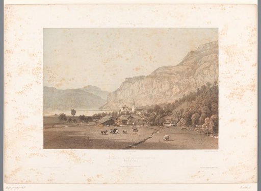 View of Flüelen on Lake Lucerne