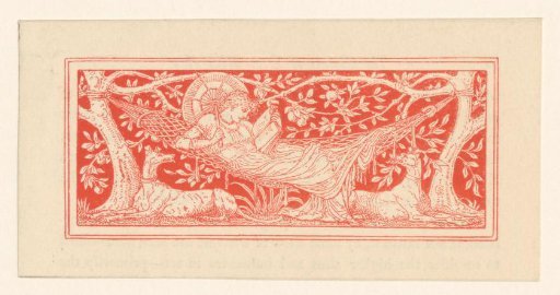 Reading woman in a hammock