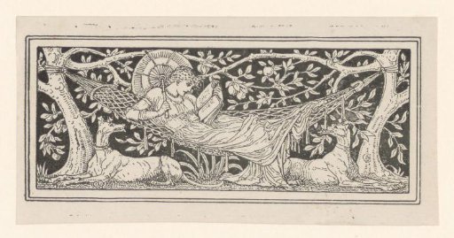Woman reading in a hammock