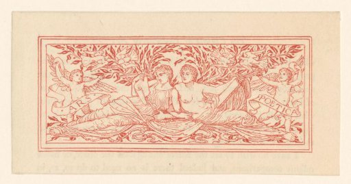 Two recumbent figures and two putti
