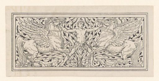 Man with two winged horses