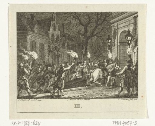 Funeral of Daniël Raap in Amsterdam in 1754