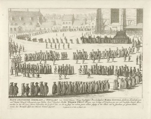 Funeral Procession of Maria Louise in Leeuwarden, 1765