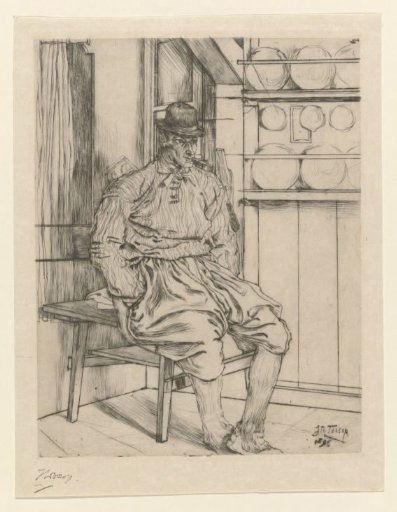 Seated Man in an Interior