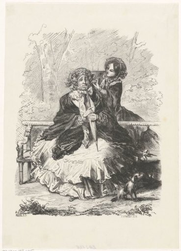 Lady in a park