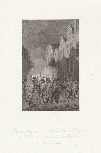 Confrontation between a Civilian and a Military Patrol in Arnhem, 1784