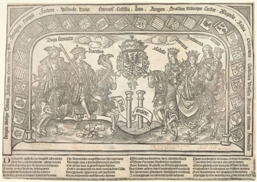 Six Children of Philip the Handsome and Joanna of Castile on Horseback