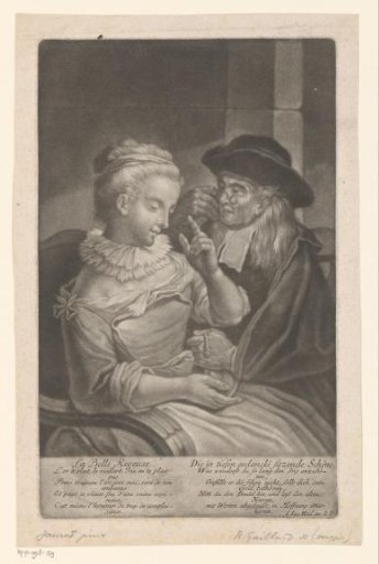 Young Woman Seduced by an Old Man
