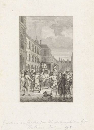Carriage with the Deputies of Dordrecht Halted at the Stadhouderspoort, 1786