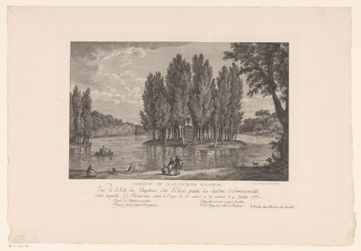 Tomb of Jean-Jacques Rousseau on the Ile des Peupliers at Ermenonville