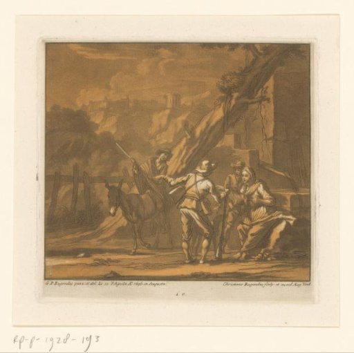 Travelers conversing