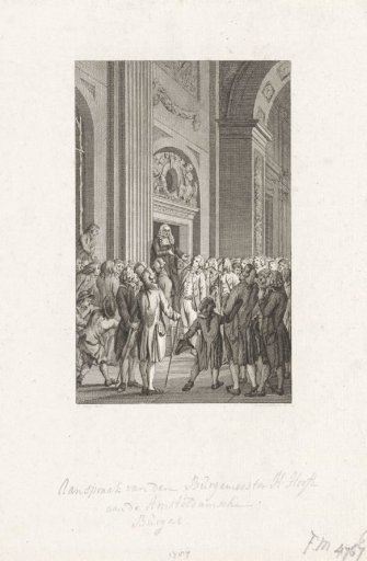 Burgomaster Hendrik Hooft Danielsz Negotiating with the Citizens, 1787